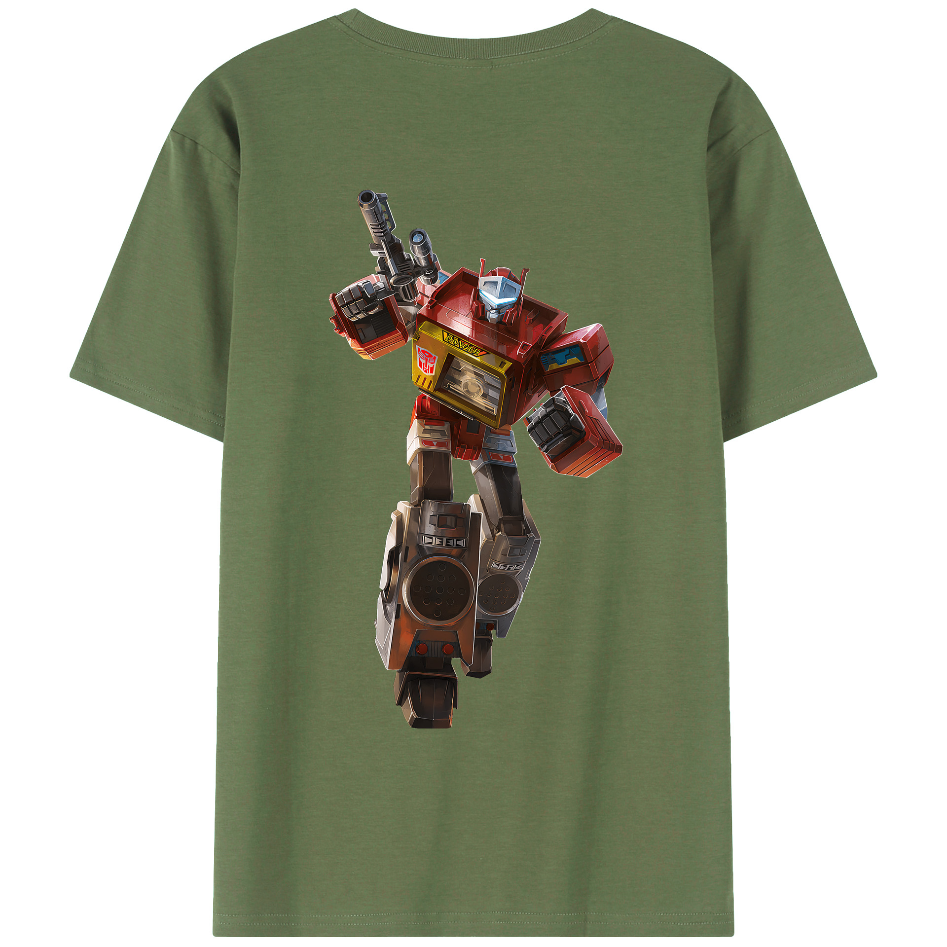 （画像用） Transformers トランスフォーマー 綿100％ メンズ半袖Tシャツ（バックプリント） 通気性